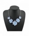 Statement Flower Necklace Acrylic NK 10241 in Women's Collar Necklaces