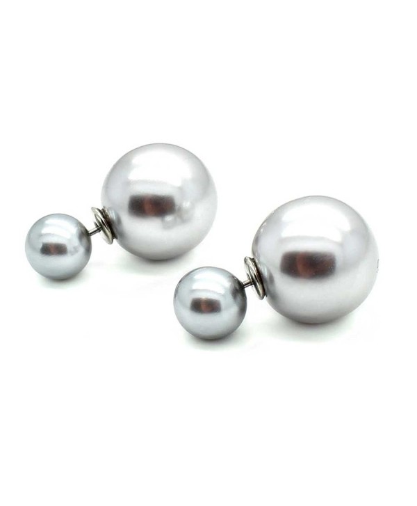 KIS Jewelry Gray Faux pearl Earring - C9127YNVXX5