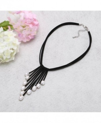 Aobei Freshwater Cultured Leather Necklace