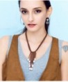 Aobei Freshwater Cultured Leather Necklace in Women's Strand Necklaces