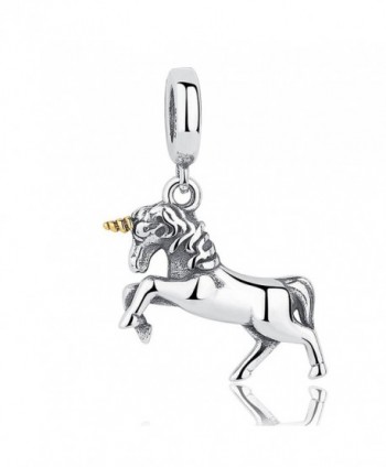 The Kiss Unicorn Dangle 925 Sterling Silver Bead Fits European Charm Bracelet - CS17Y0E9HA3