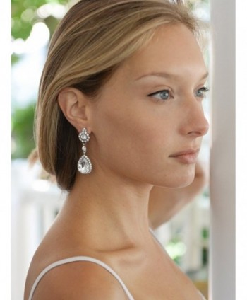 Mariell Earrings Crystal Teardrop Dangles