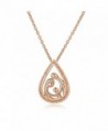Rosa Vila Family Necklace - Mother- Father and Baby Family of 3 Teardrop Shaped Necklaces For Women - CN1899C9ISM