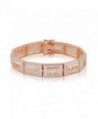 Diamond Accent Greek Key Bracelet - Pink - CX1880CNIS2