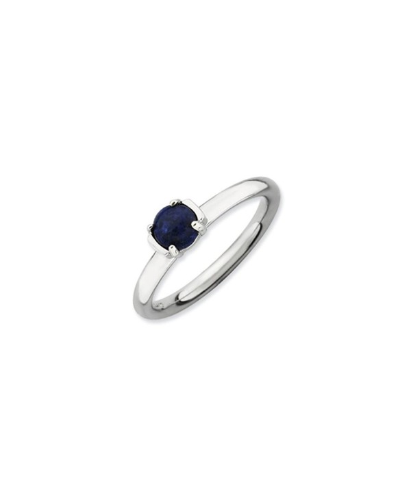 Silver Stackable Blue Lapis Ring - CR1188BSCIH