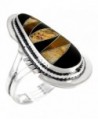Tiger Eye Ring Sterling Silver 925 Genuine Gemstones Sizes 6 to 11 - CK187QUI2SS