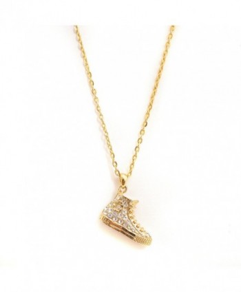 Converse Sneaker Gold Tone Charm and Chain - CC115LF3BRZ