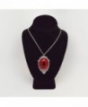 Cabochon Silver Finish Pendant Necklace in Women's Pendants