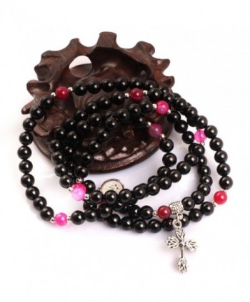 Gem inside Tourmaline Handmade Christian Catholic in Women's Strand Bracelets