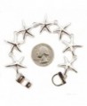 Starfish Theme Sealife Summer Magnetic Closure Link Bracelet - C712HJQ8QYV