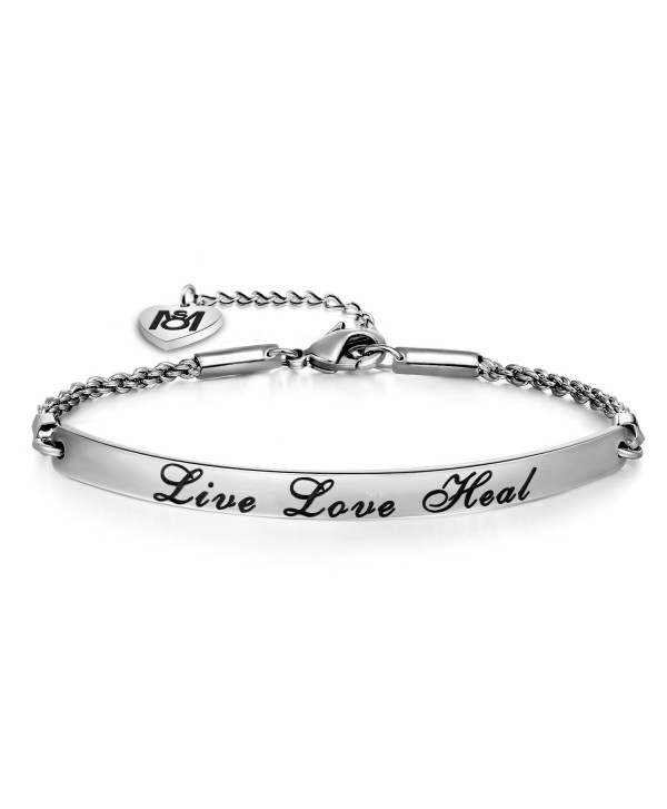 MYOSPARK Nurse Gift Live Love Heal Bracelet RN Jewelry For Nursing Graduation Gift - Bracelet - C2188OD3Y3C