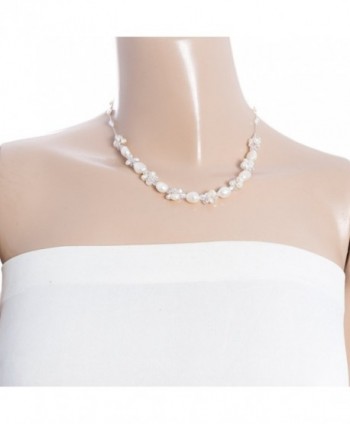 Cultured Freshwater Crystal Princess Necklace in Women's Pearl Strand Necklaces