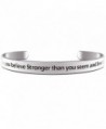 You are Braver Than you Believe Stronger Than you Seem... Inspirational Cuff Bracelet - CJ12NYMEEJ1