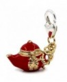 Teapot Clip on Penndant for European Charm Jewelry w/ Lobster Clasp - CJ11FKY6H0Z