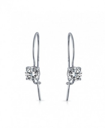 Bling Jewelry Solitare Sterling Earrings