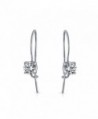 Bling Jewelry Solitare Sterling Earrings