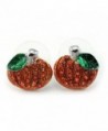 Halloween Thanksgiving Pumpkins Pierced Earrings in Women's Stud Earrings