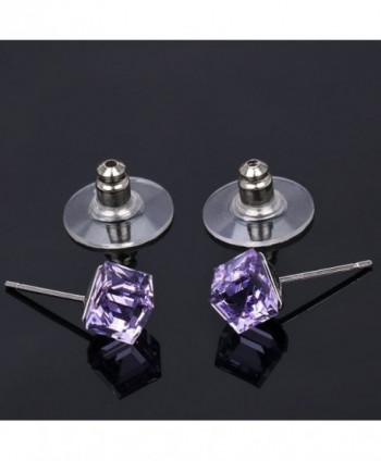 Mondaynoon Austrian Crystal Earrings Womens in Women's Stud Earrings