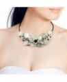 Pattern MOP Cultured Pearl Fashion Crystals Necklace in Women's Choker Necklaces