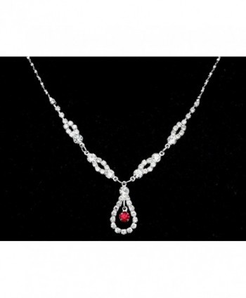 Elegant Teardrop Crystal Necklace Earrings