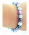 Round gemstone macrame adjustable bracelets