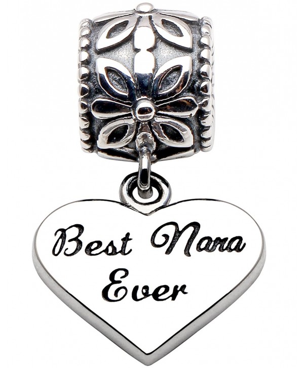 ALOV Sterling Silver Best Nana Ever Charm Bead - CO11AFCTZMD