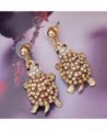 EVER FAITH Austrian Adorable Gold Tone in Women's Drop & Dangle Earrings