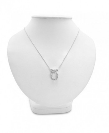 Sterling Silver Diamond Pendant Necklace 18inch in Women's Pendants