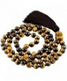 SUNYIK Semi Precious Stone Wrap Bracelet-Beaded Necklace Tibetan Buddhist Prayer Beads - 3-Tiger's Eye Stone - CE12O16YCV1