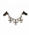Sweater Clips with Cross and Bead Metal 3 Inch Chain Religious Christian Style - CM12NZOSL36