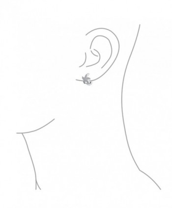 Bling Jewelry Nautical Starfish Earrings in Women's Hoop Earrings