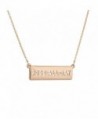 Lux Accessories Inspirational Cutout Verbiage Bar Necklace - Gold - CO12LHNU08H