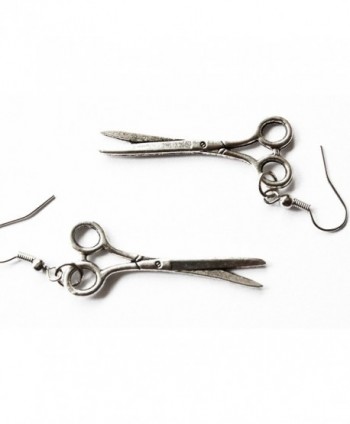 The Ancient Silver Scissors Earring in Women's Drop & Dangle Earrings