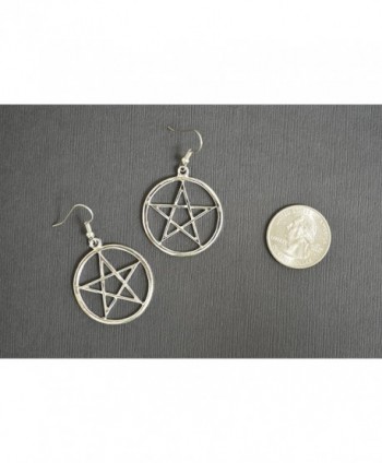 Mystical Wiccan Pentagram Pentacle Earrings