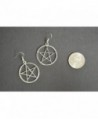 Mystical Wiccan Pentagram Pentacle Earrings