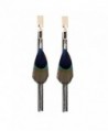 Dualshine Brand Unique Design Peacock Earings Fashion Jewelry Long Natural Feather Earrings for Women - CE182L2SS8E