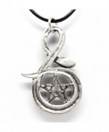 Pentagram Pentacle Pendant Leather Necklace