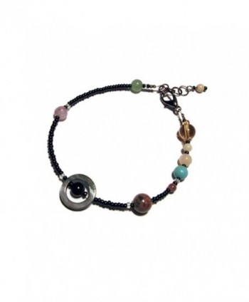 MiniVerse Bracelet- We Love Pluto! (8.5-9.5in Adjustable) Gemstone Planet Jewelry- Chain of Being- $27.50 - C012JL4JZAH