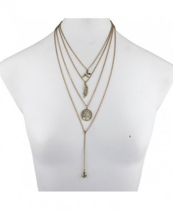 Lux Accessories Burnish Goldtone Necklace in Women's Pendants