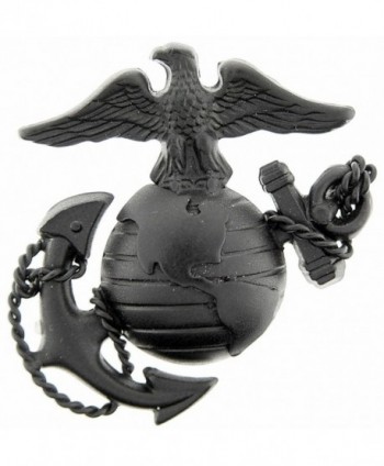 US Marine Corps Emblem E3 Left Cap Subdued Black USMC Lapel Hat Pin - CJ11KJCX8EV