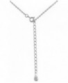 Silver Sideways PETITE Cross Pendant Necklace .925 Sterling Silver Religious Women's Charm Jewelry Box - CX11BL26U93