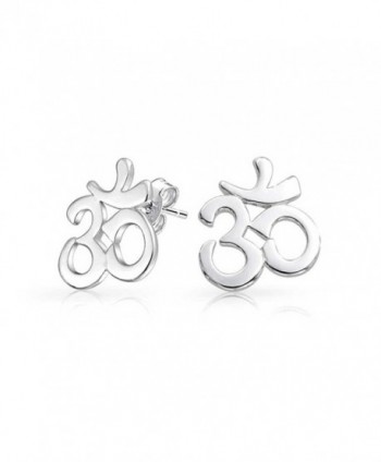 Yoga Symbol earrings Sterling Silver