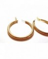 Gold Earrings Thick Hoops Hypo allergenic in Women's Hoop Earrings