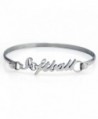 ChalkTalkSPORTS Softball Stainless Steel Bracelet - CF11U0YESC9