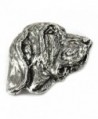 Creative Pewter Designs- Pewter Bloodhound Handcrafted Dog Lapel Pin Brooch- D028 - C3122XIRYO3