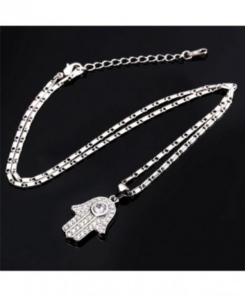 Platinum Pendant Necklace Zirconia Jewelry in Women's Pendants