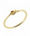 Dainty Tie the Knot Midi Ring in Gold Silver Rose Gold Stacking Knuckle Ring Bridesmaid Gift - Gold - CH18596ZRAN