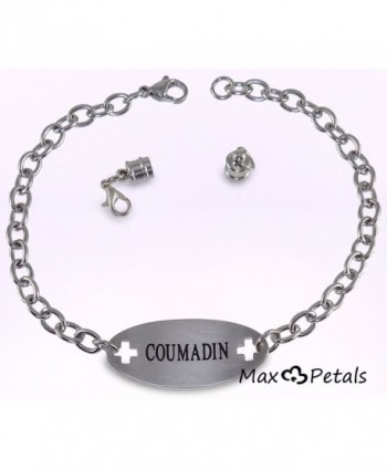 Max Petals Coumadin Identification Bracelet