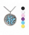 K COOL Perfume Locket Aromatherapy Young Living Essential Oils Diffuser Glass Back Necklace 6 Felt Pads - C312L5FZWC1