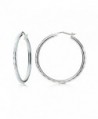 Hoops & Loops Sterling Silver 2mm Hammered Round Hoop Earrings- All Sizes - CO12KKGHSU5